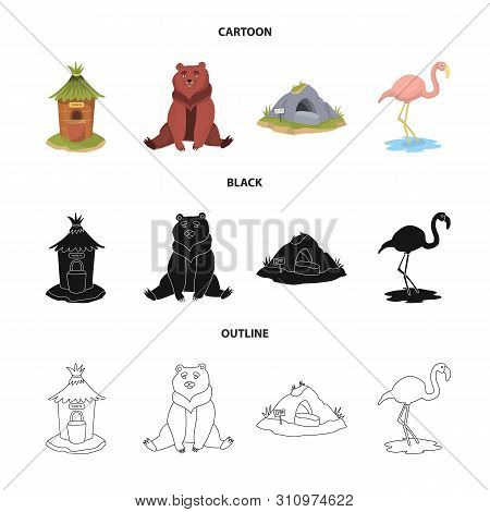 Vector Design Of Nature And Fun Symbol. Collection Of Nature And Entertainment Stock Vector Illustra