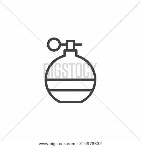 Fragmentation Grenade Line Icon. Linear Style Sign For Mobile Concept And Web Design. Military Grena