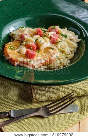 Chicken Cordon Bleu Risotto