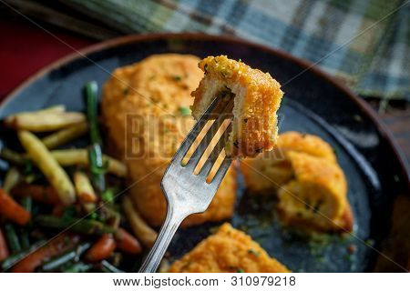 Chicken Kiev Green Beans