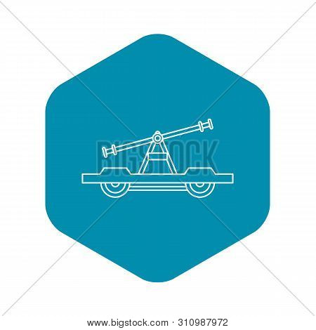 Draisine Or Handcar Icon. Outline Illustration Of Handcar Icon For Web Design