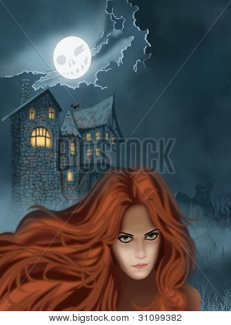 Ilustrace pro Halloween