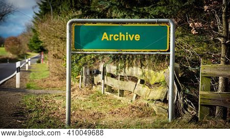 Street Sign The Direction Way To Archive