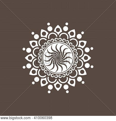 Circular Geometric Design Element(s) With Editable Lines (outline Is Not Expanded). Abstract Radial 