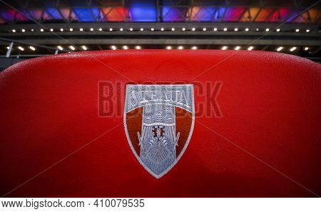 Bucharest, Romania - November 27, 2020: The New Steaua Stadium Is Open For A Press Event On The Day 