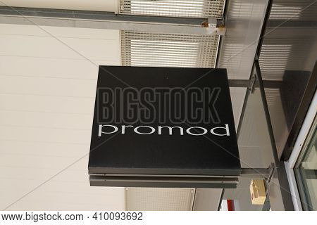 Bordeaux , Aquitaine France - 02 25 2021 : Promod Sign Brand And Text Logo Of French Shop Chain For 
