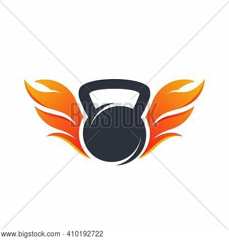Fire Sport Logo Designs Vector, Sire Gymnastic Logo Template