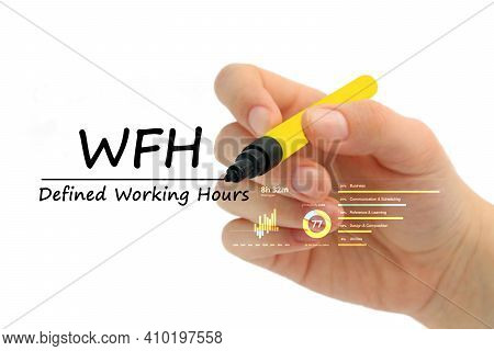 Hand Writing Text On The Board 
