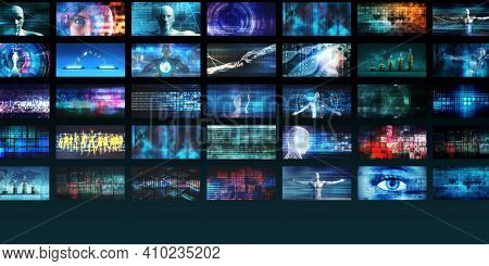 Immersive Technology and Music Sound Experience Concept 3d Render