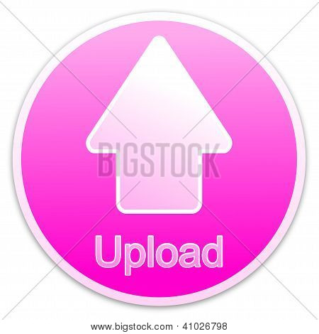 Yükle düğmesini pembe (Daire)