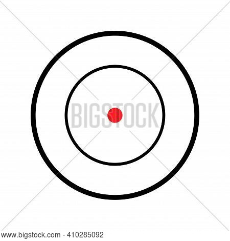 Sight Gun Vector Icon. Modern Target Illustration Of Crosshair Symbol For Web Design. Cross Mark Dot