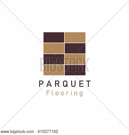 Parquet Flooring Color Logo Vector Illustration Template Design