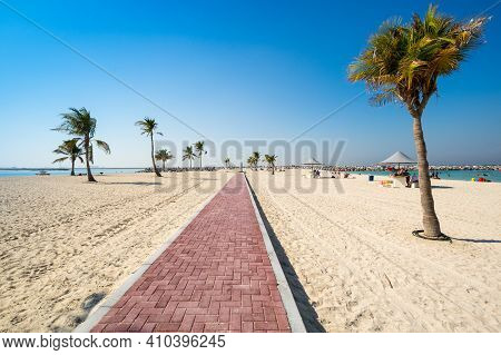 View Of Al Mamzar Beach Park In Dubai, United Arab Emirates