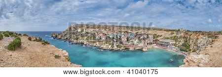 Popeye Village vor Anker Bucht in malta