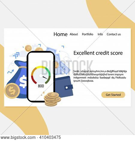 Urgent Micro Loans And Cash Loan In Application Landing Page. Vector Illustration Application Loan B
