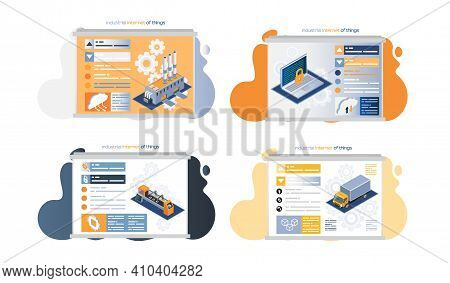 Industrial Internet Of Things Modern Production 4ir Revolution, Ai, Iot. Industry Automation Factory