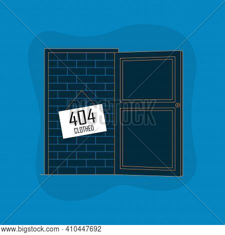 Page Not Found. An Open Door That Does Not Allow You To Go Any Further