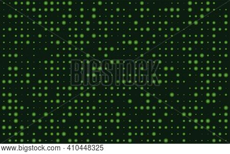 Digital Data Background With Circles. Backdrop Technology With Dots. Digital Abstract Pattern. Vecto