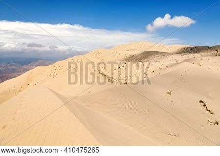 Cerro Blanco Sand Dune, The Highest Dunes On The World Located Near Nasca Or Nazca Town In Peru, One