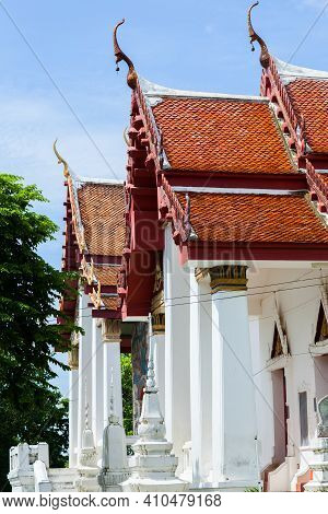 Cityscape Colorful Night View Against Cloudy Sky At Day Time