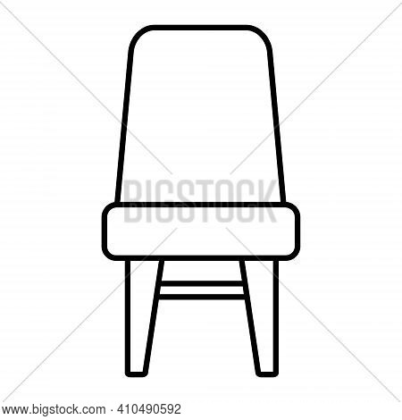 Icon Of Stool Furniture Set Vector Black Line