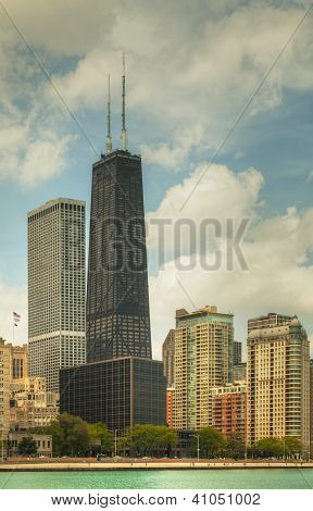 Downtown Chicago, Il On A Sunny Day