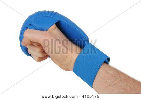 Faust mit Karate-Handschuh
