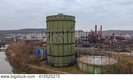 Old Factory Site In Germany - World Heritage Site - Aerial View