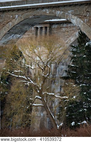Historic Railway Viaducts Located In Stanczyki Poland
