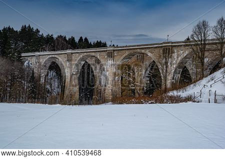 Historic Railway Viaducts Located In Stanczyki Poland