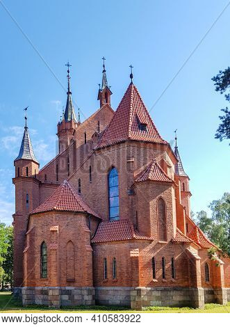 Druskininkai, Lithuania - 06.17.2018: Church Of Saint Mary's Scapular