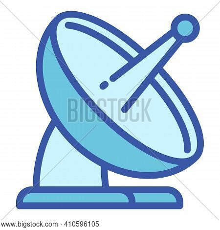 Ground Satellite Antenna Icon. Outline Ground Satellite Antenna Vector Icon For Web Design Isolated 