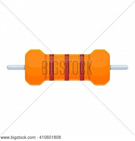 Fuse Resistor Icon. Cartoon Of Fuse Resistor Vector Icon For Web Design Isolated On White Background