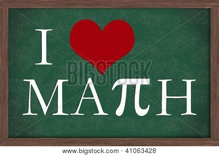 J'aime les maths Chalkboard