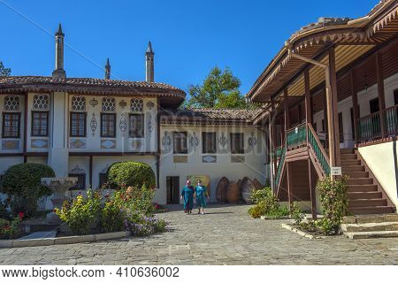 The Khan's Palace. It Was Built In The 16Th Century, Decorated In Traditional Crimean Tatar Style. L