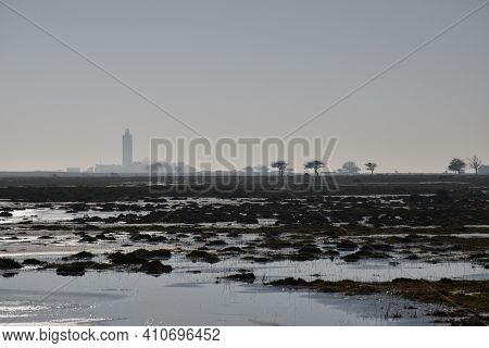 Misty View At The Lighthouse Lange Jan At Ottenby On The Island Oland In Sweden