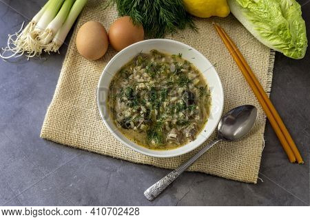 The Easter Composition. National Greek Soup 