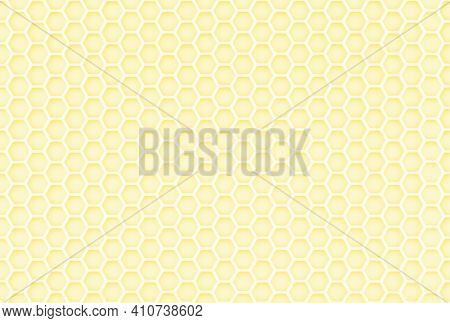 Abstract Yellow Seamless Honeycomb Texture And Unobtrusive Sharp Background