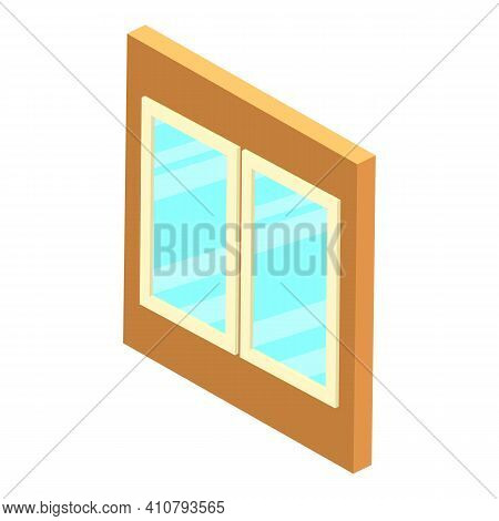 Plastic Window Icon. Isometric Illustration Of Plastic Window Vector Icon For Web