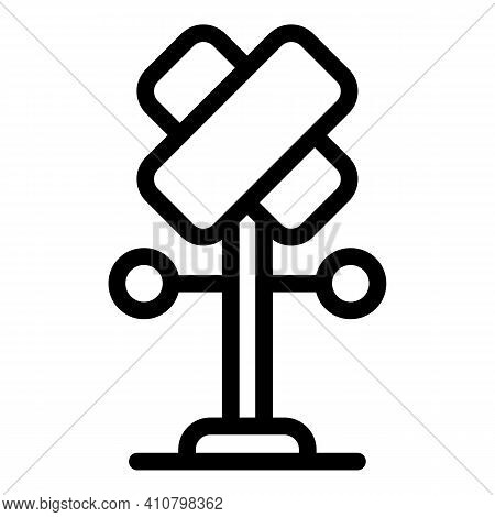Barrier Roadblock Icon. Outline Barrier Roadblock Vector Icon For Web Design Isolated On White Backg