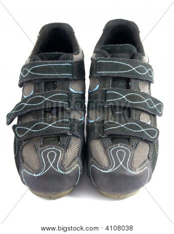 Par de sapatos de desporto em branco