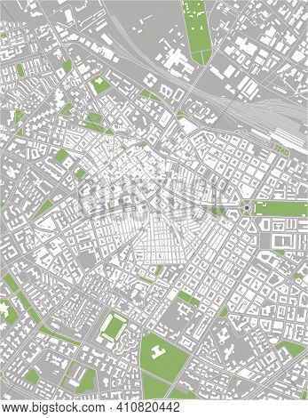 Map Of The City Of Foggia, Italy
