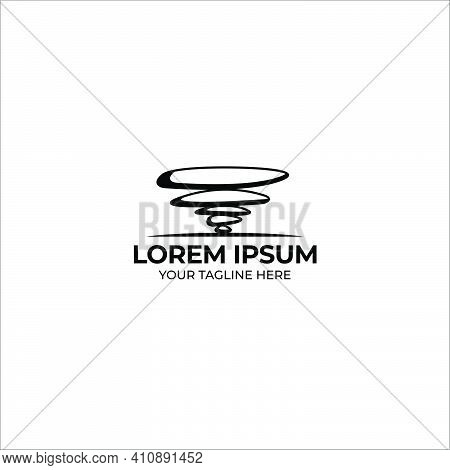 Balance Stone Logo Vector Illustration Design Vintage Icon Line