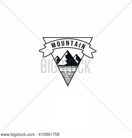 Mountain Adventure Wild Logo Vector Illustration Design Vintage Emblem