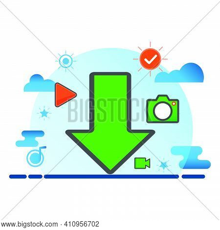 Download Illustration. Flat Vector Icon. Can Use For, Icon Design Element,ui, Web, App.