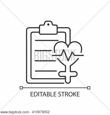 Access To Healthcare Linear Icon. Equal Access To Health Care Services. Equal Access To Abortion. Th