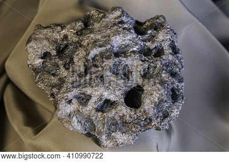 Beautiful Silver Pyrite With A Pseudomorph Structure