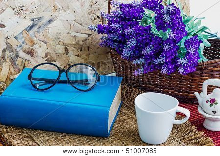 Book And Glasses