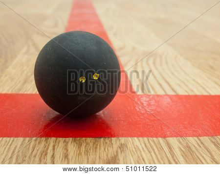 Squash Ball On T-line