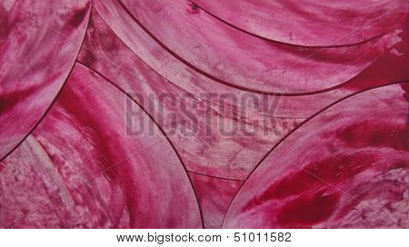 Abstract hand drawn paint background: red and pink circle patterns. Great for art texture, grunge design, and vintage paper